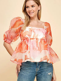 Floral Organza Blouse