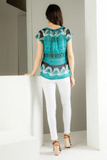 Paisley Cap Sleeve Blouse