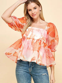 Floral Organza Blouse