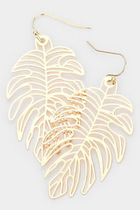 Palm Leaf Earrings