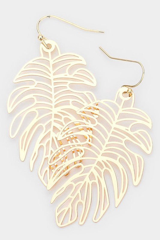 Palm Leaf Earrings