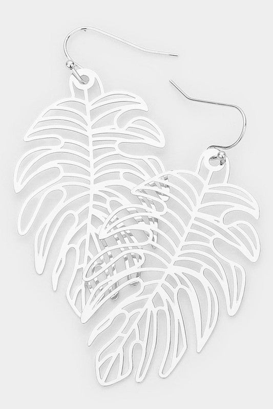 Palm Leaf Earrings
