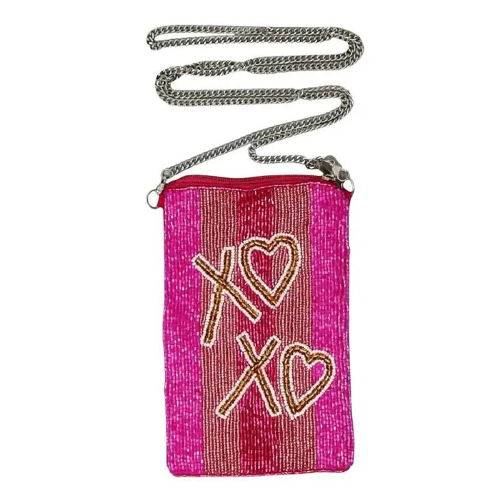 XOXO Seed Beaded Purse
