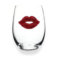 Jeweled Stemless Wine Glass