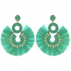 Raffia Hoop Earrings