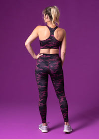 Purple Camo Athletic Leggings