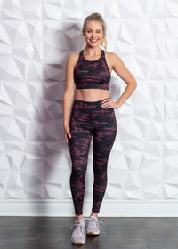 Purple Camo Athletic Leggings