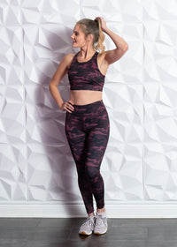 Purple Camo Athletic Leggings