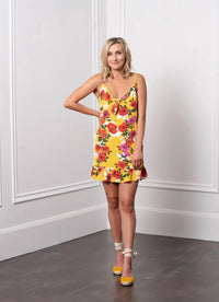 Floral Front Tie Dress