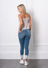 Distressed Bleach Skinny Jeans
