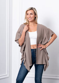 Ruffle Sleeve Kimono