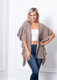 Ruffle Sleeve Kimono
