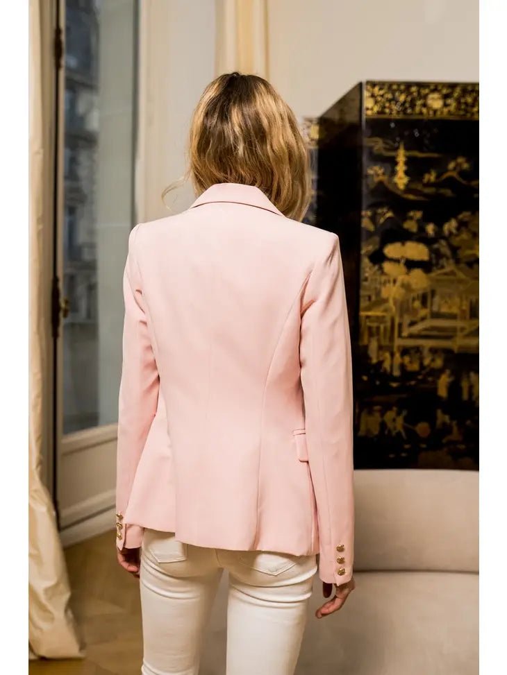 Natasha Fitted Blazer - Pink