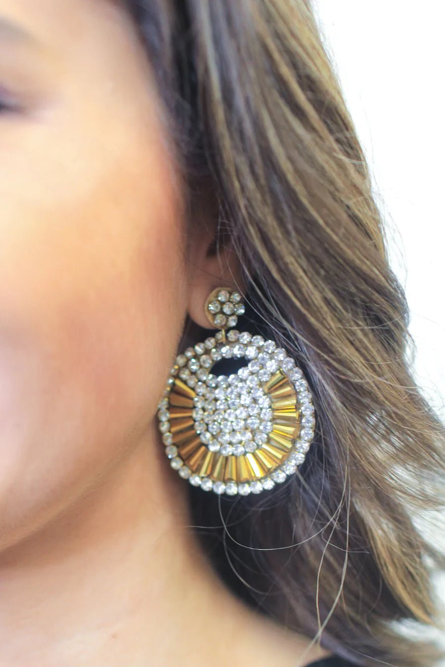Jess Circle Drop Earrings