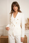 Natasha Fitted Blazer - White