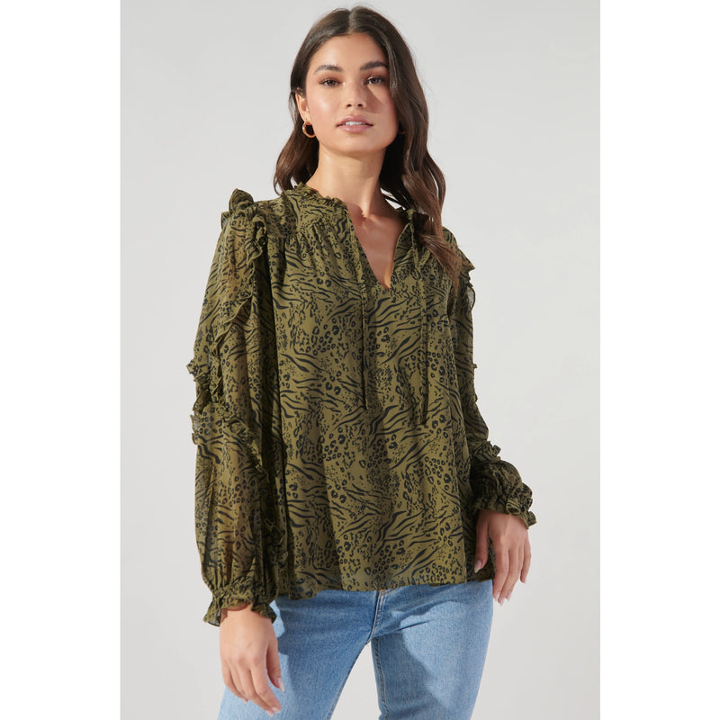 Leonna Leopard Blouse