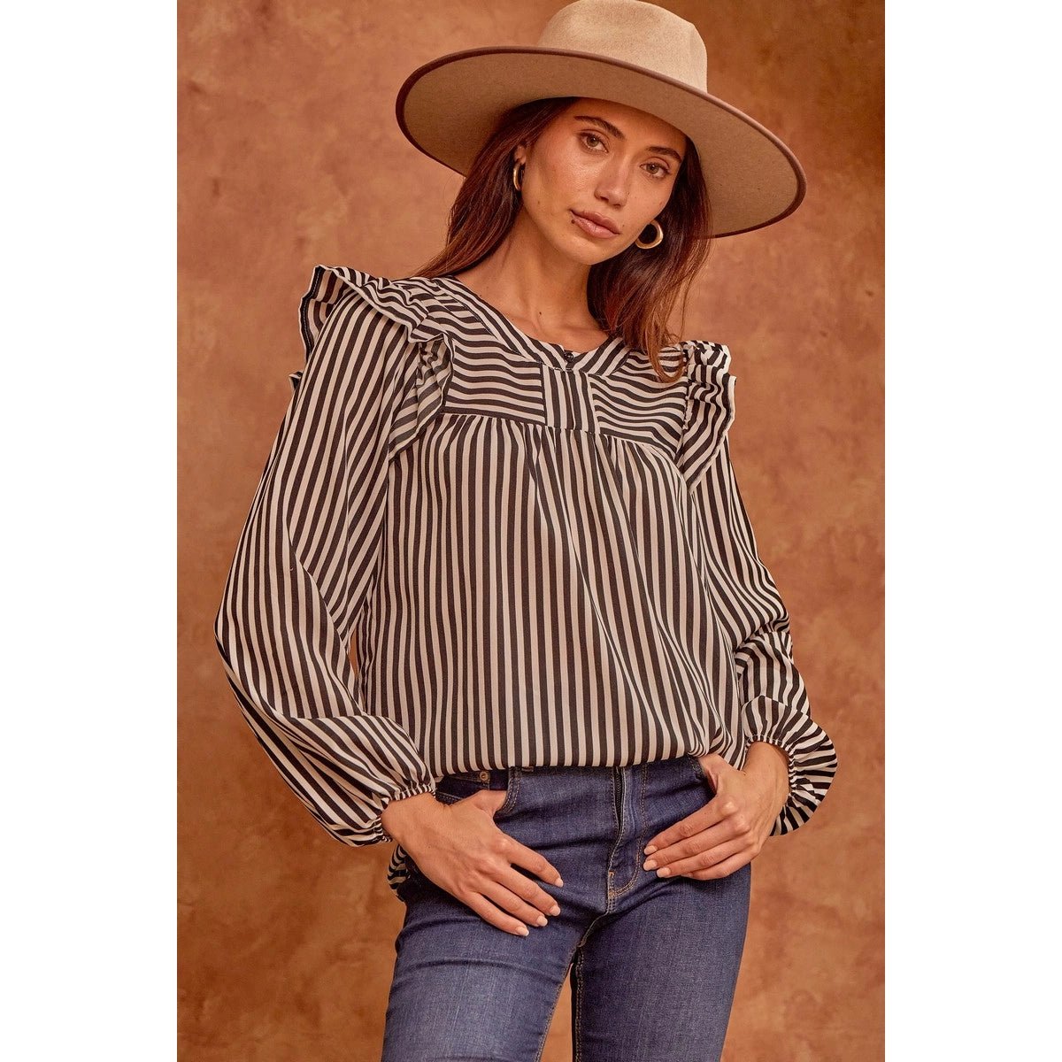 Classic Striped Blouse