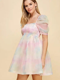Pastel Baby Doll Dress