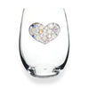 Jeweled Stemless Wine Glass