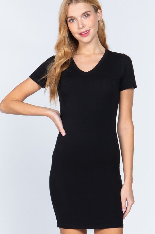 Knit Mini T-shirt Dress