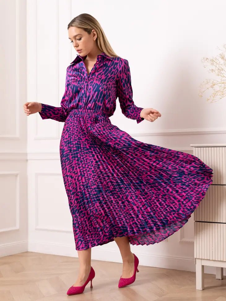 Lea Leopard Satin Blouse