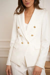 Natasha Fitted Blazer - White