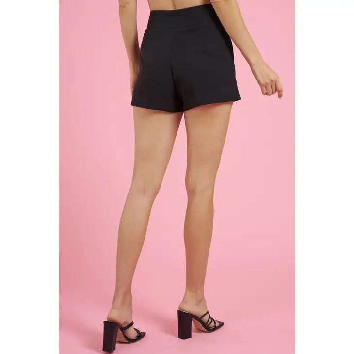 High Waist Black Shorts