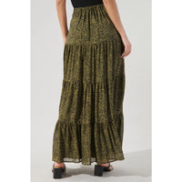 Leonna Leopard Tiered Skirt