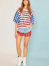 Patriotic Sequin Top - Striped