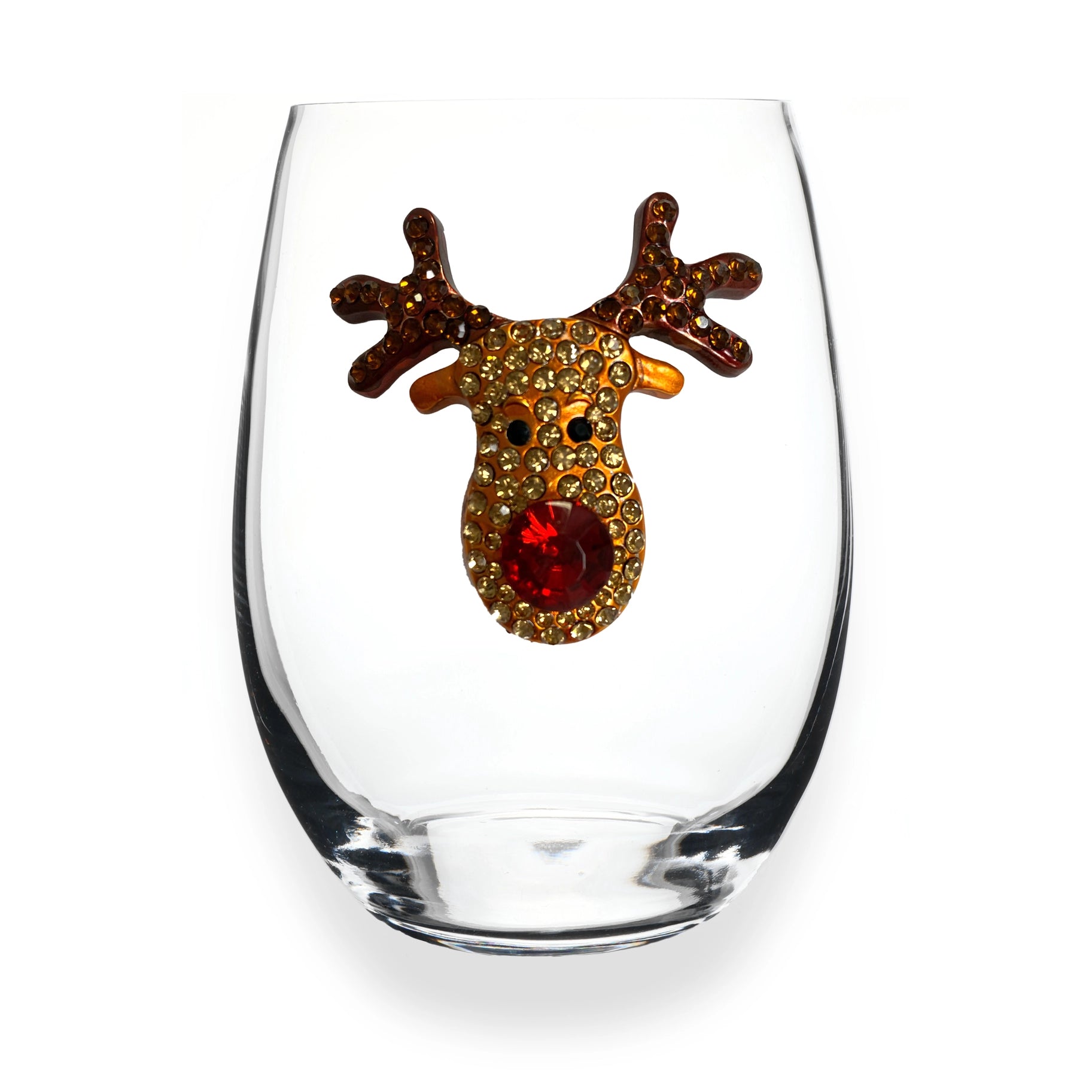 Jeweled Stemless Wine Glass