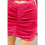 Pink Tulips Mini Skirt