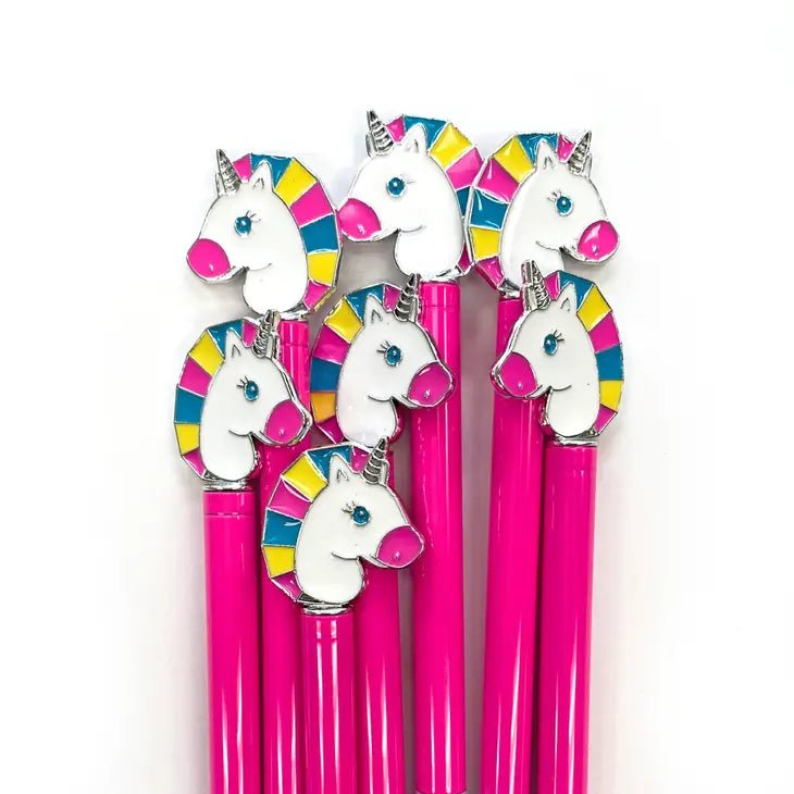 Unicorn Charm Pen - Neon