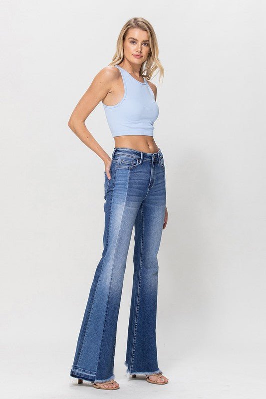 Contrast Panel Jeans