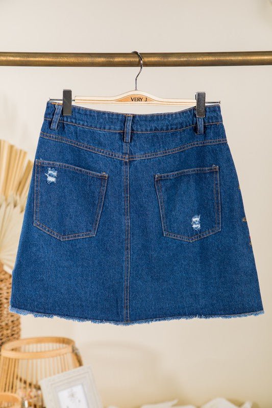 Skylar Embroidered Skirt