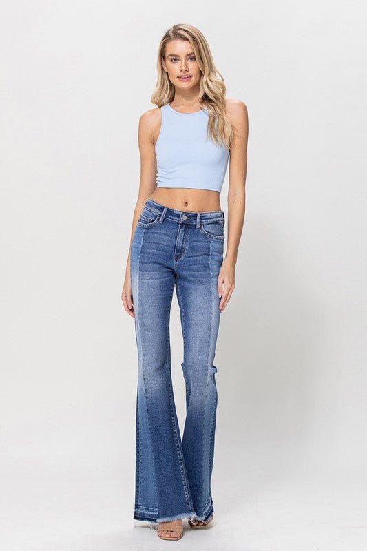 Contrast Panel Jeans