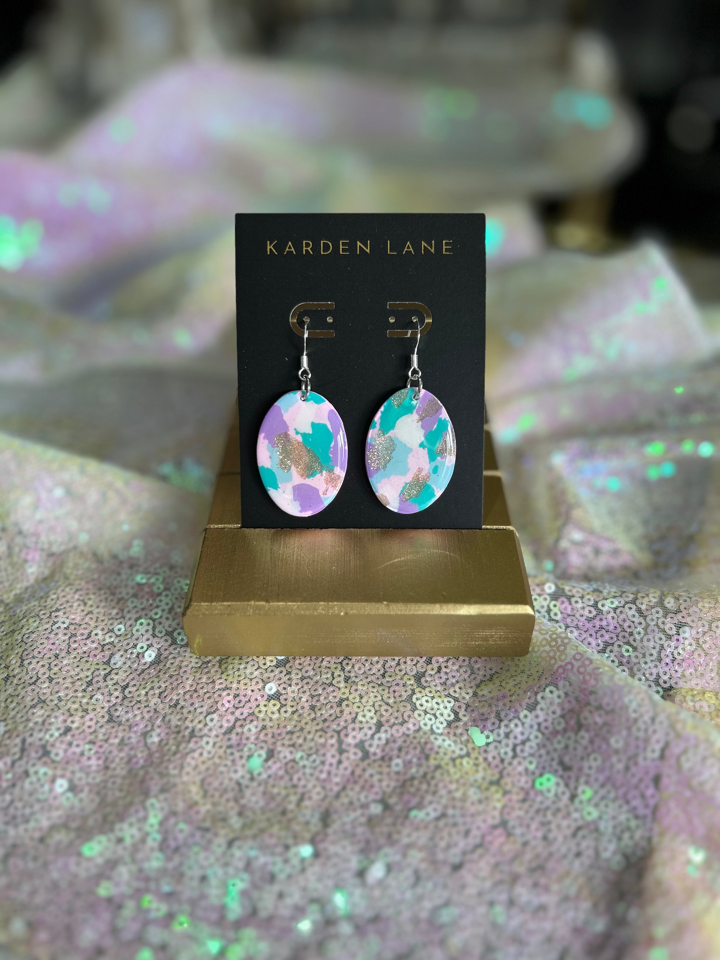 Marble Clay Earrings