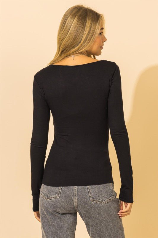 Asymmetrical Knit Top