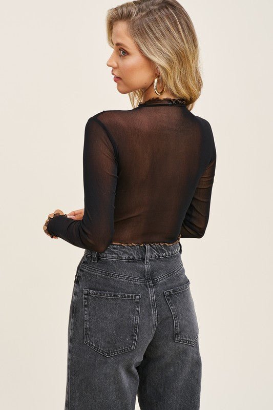Emie Sheer Crop Top