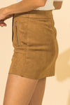 Suede Mini Skirt