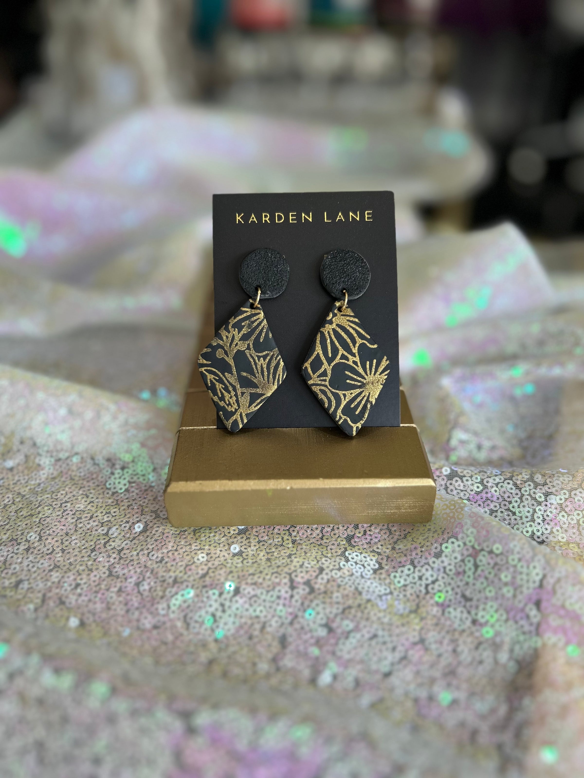 Floral Clay Earrings