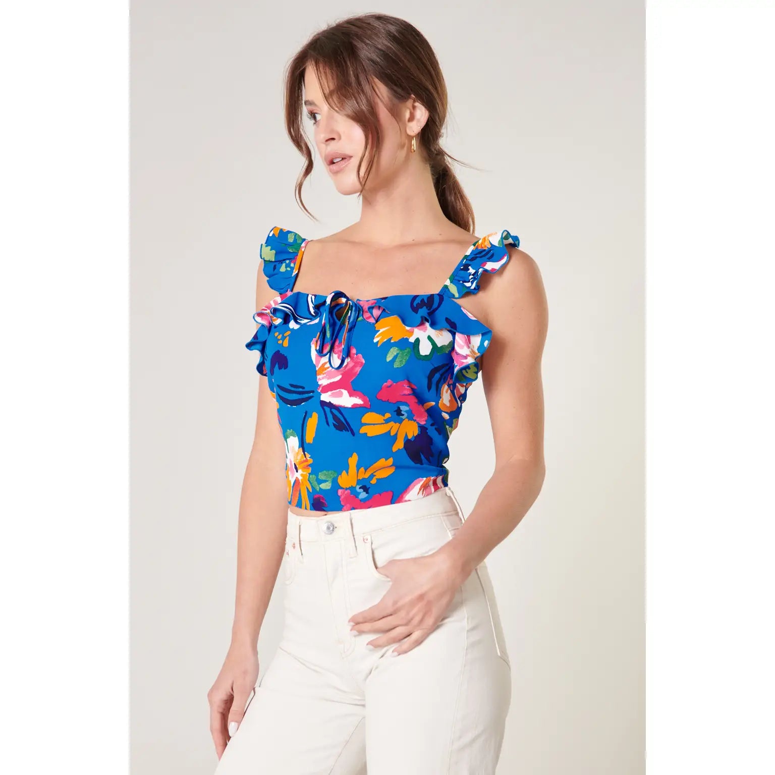 Floral Cami Crop Top