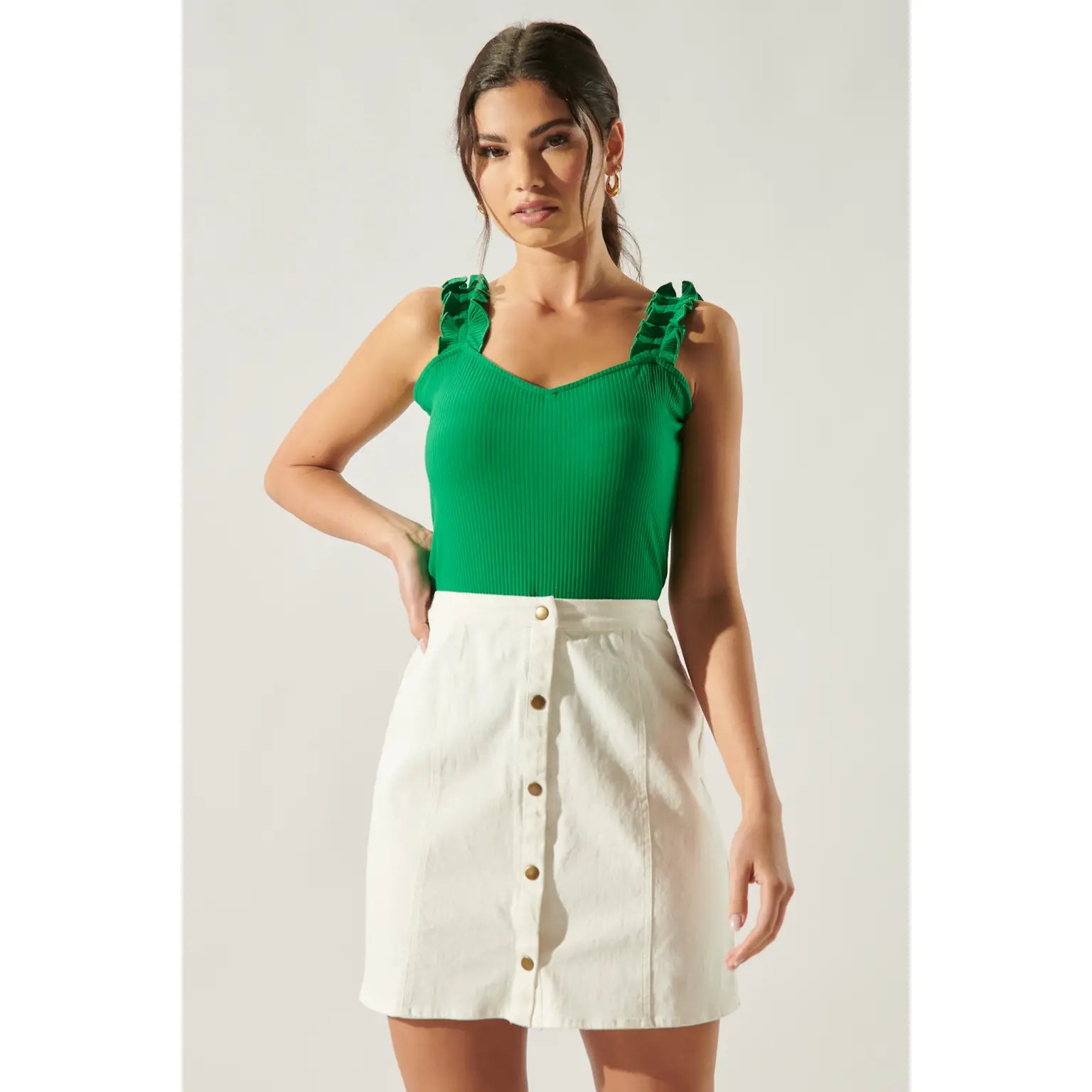 Highroller Ruffle Tank