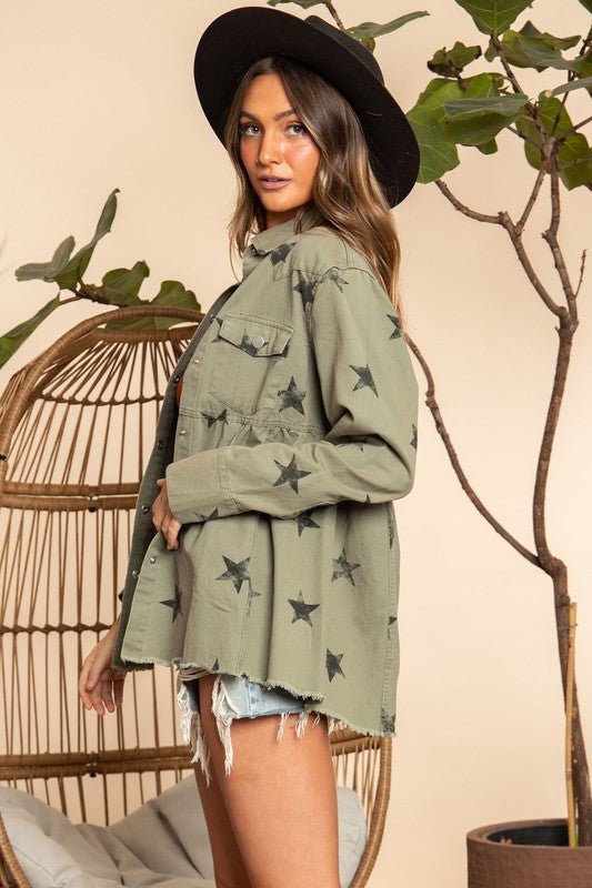 Star Flare Denim Jacket