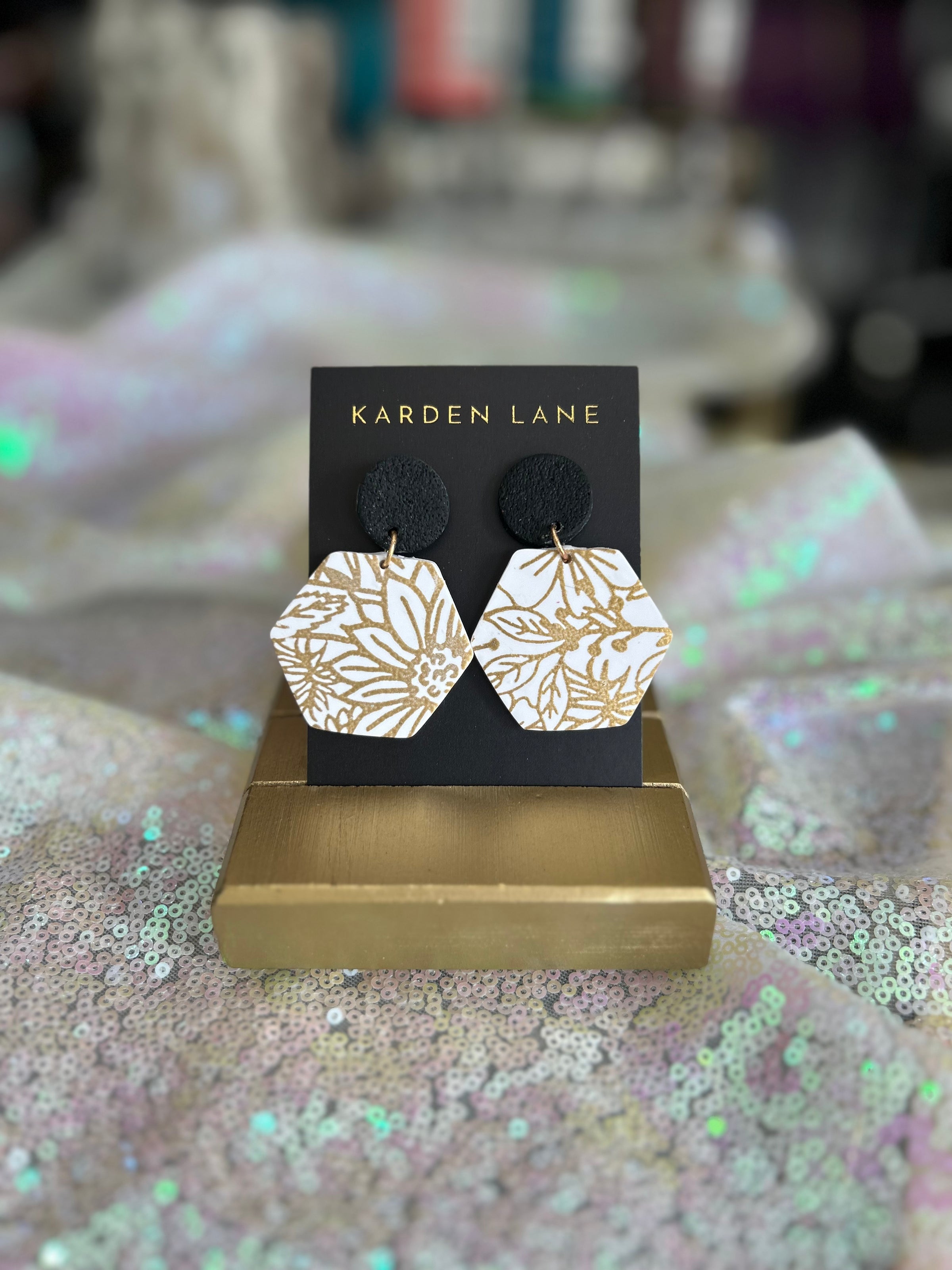 Floral Clay Earrings