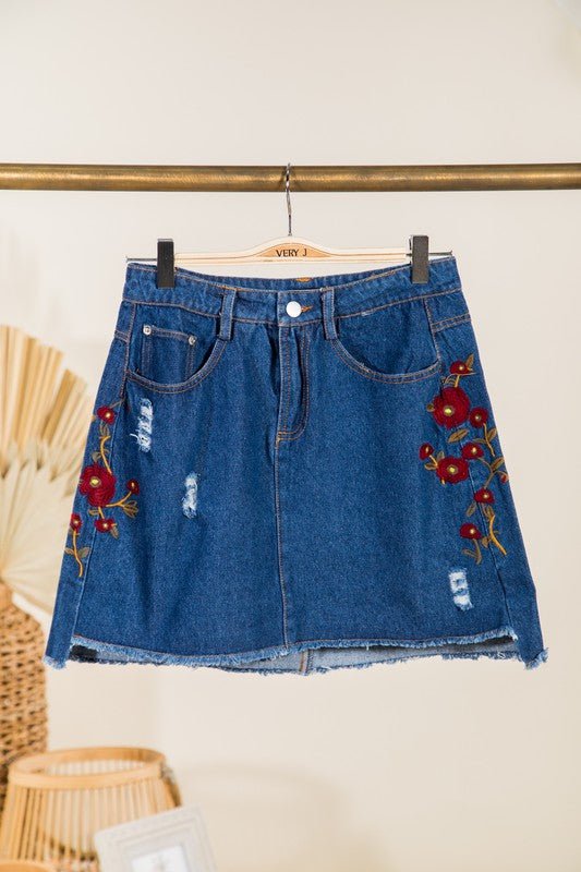 Skylar Embroidered Skirt