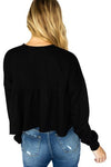 Peplum Crewneck