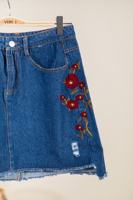 Skylar Embroidered Skirt