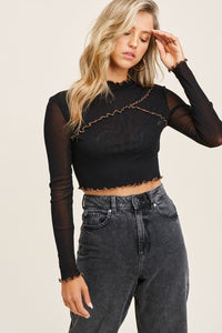 Emie Sheer Crop Top