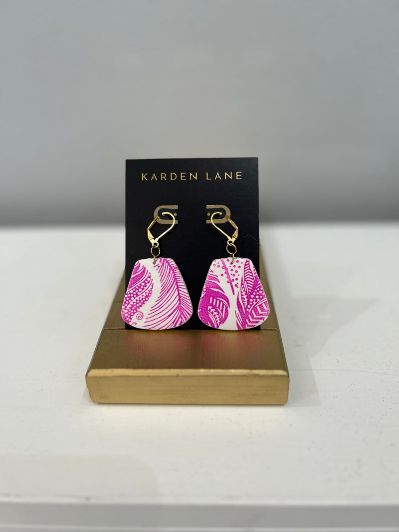 Clay Earrings - Pink
