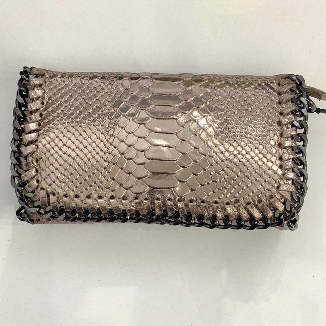 Metallic Convertible Clutch